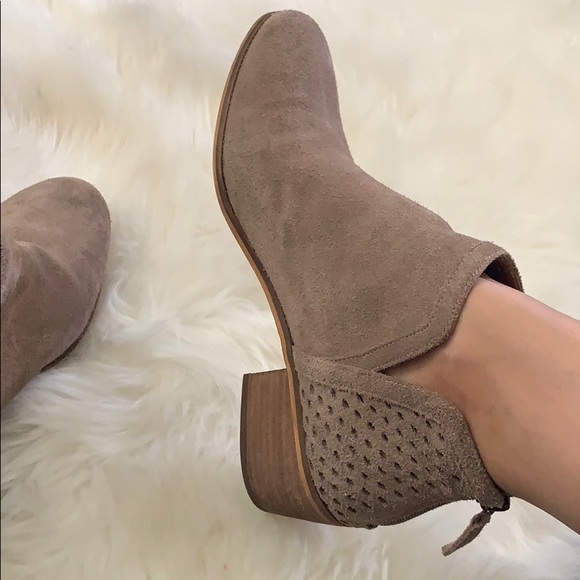 Leather Tan Ankle Booties - Picture 6 of 9
